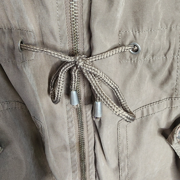 Primark Atmosphere Hooded Anorak Jacket in Olive Green Size UK 12 - Picture 7 of 11